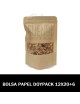 Bolsas de papel Kraft Doypack con Ventana 12x20+6
