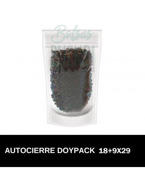 Bolsas Polietileno Transparentes Doypack 18x29+9